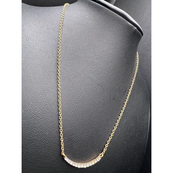 J. Crew Crystal Crescent Necklace - Picture 6 of 6